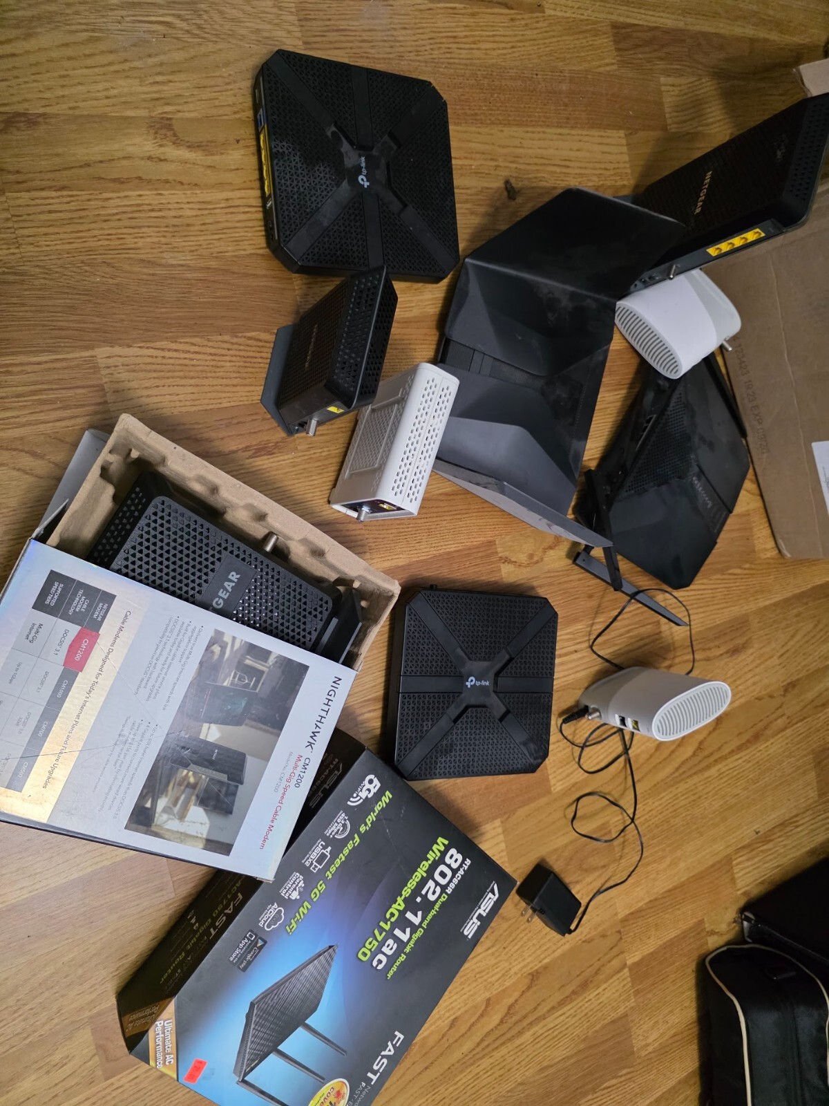 Box of 6 Modems & 5 Routers (Most Should Work, Some Might Not, AS IS)