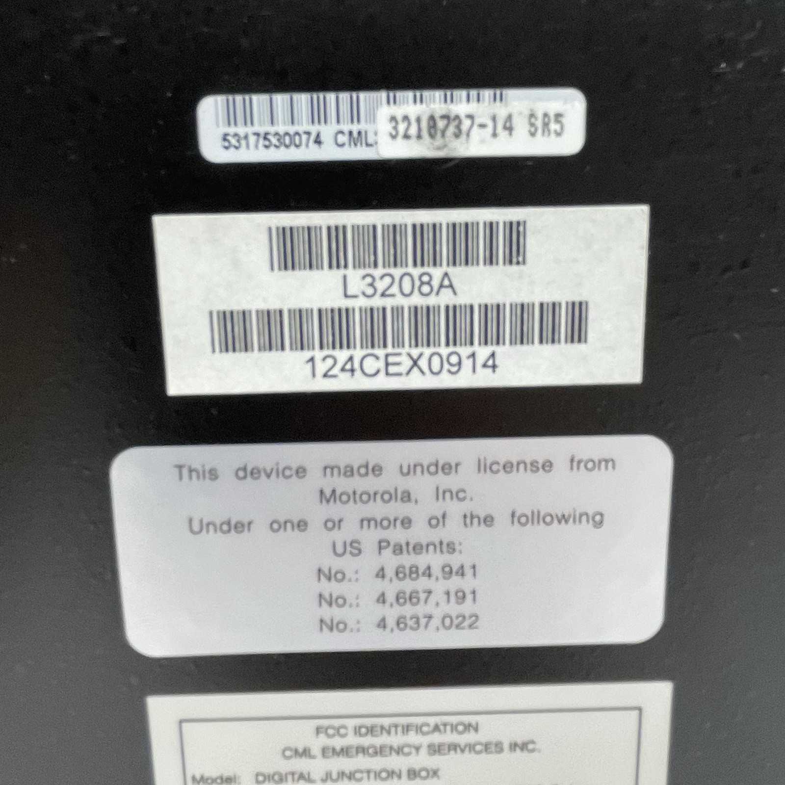 Motorola L3208A Digital Junction Box No Modem W/ Power Adapter ~Clean Used~