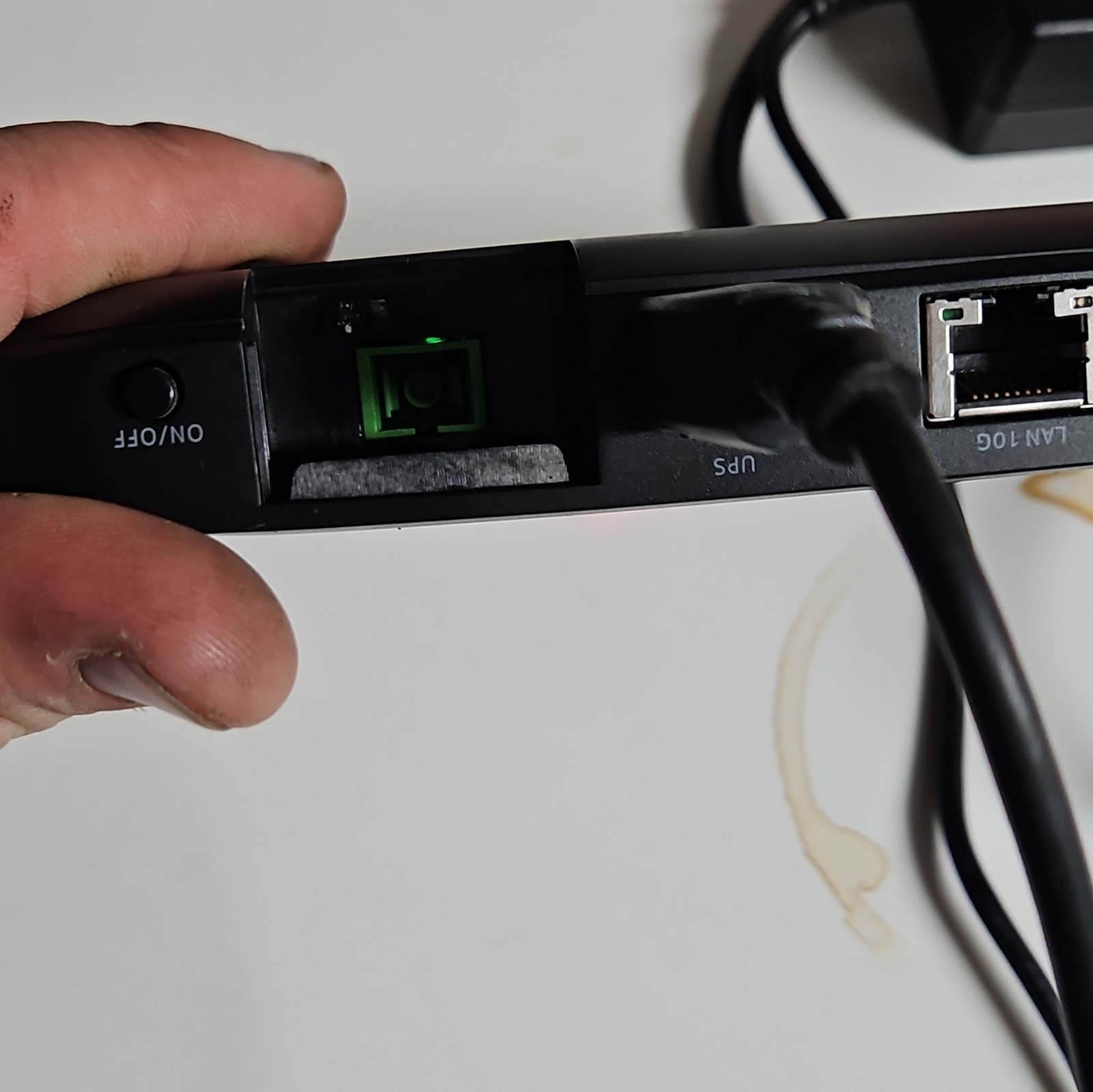 Nokia XS-20X-A AT&T Fiber Modem Adapter, Ethernet RJ-45, 2 LAN Ports, Black