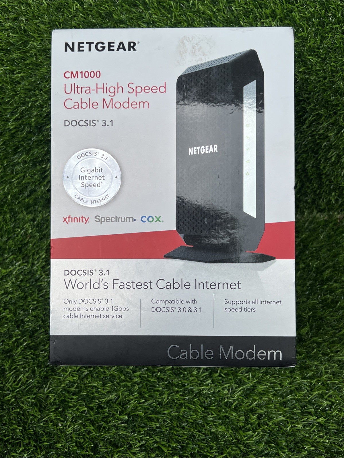 Netgear CM1000 Ultra-High Speed Cable Modem DOCSIS 3.1, NEW Open Box