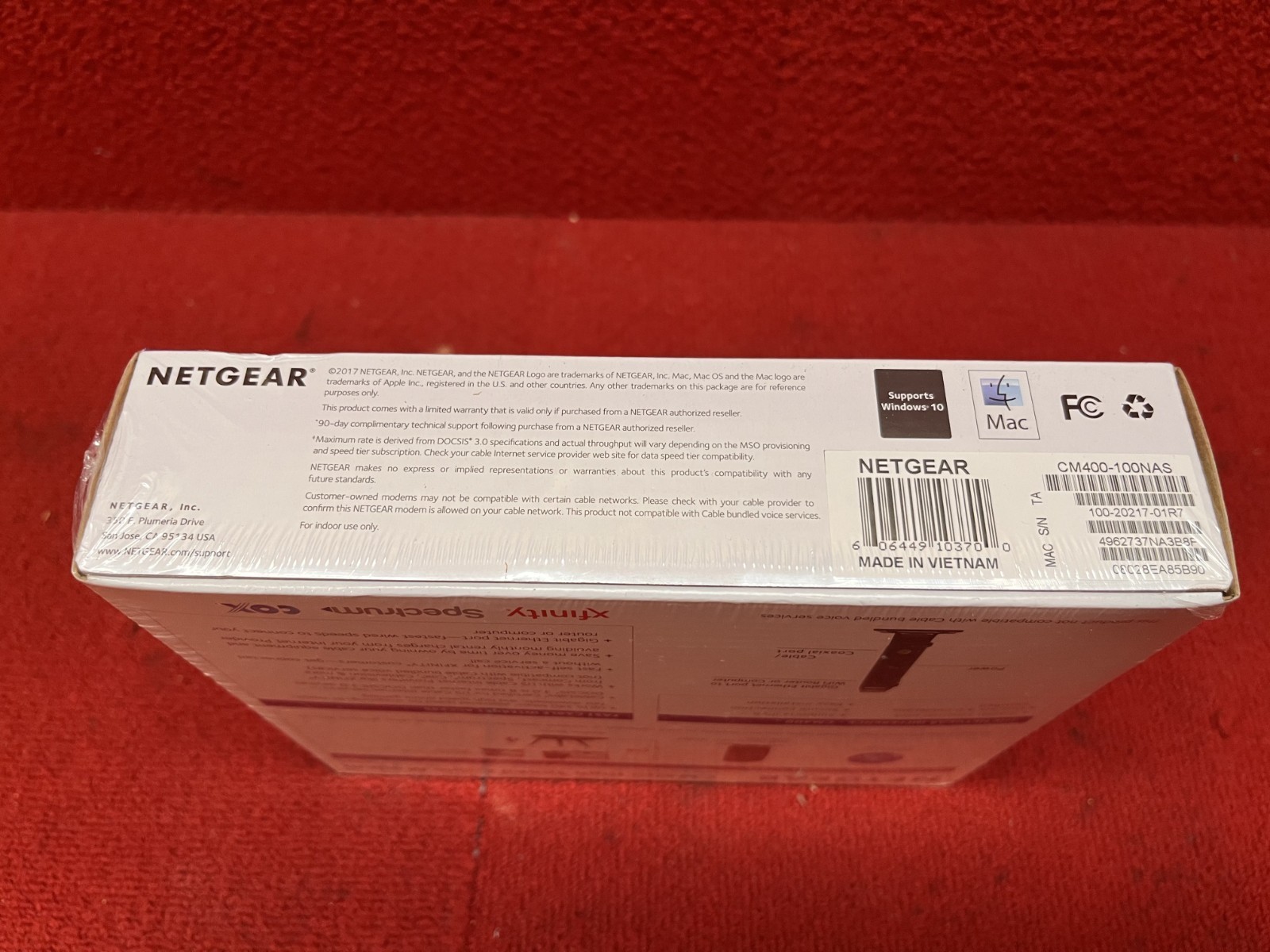 NIB Sealed NETGEAR High Speed Cable Modem DOCSIS 3.0 340MBPS #CM400 Good Cond