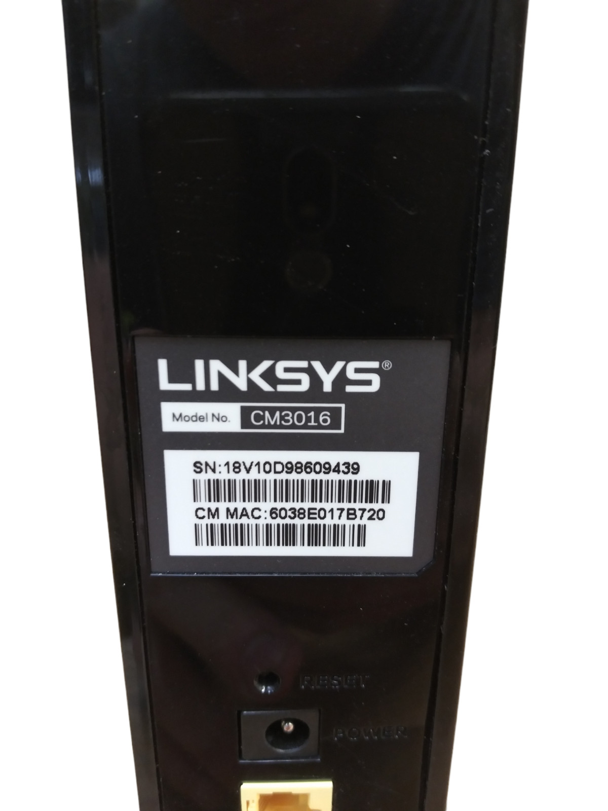 Linksys CM3016 Docsis 3.0 Ports 16×4 Cable Modem tested working complete
