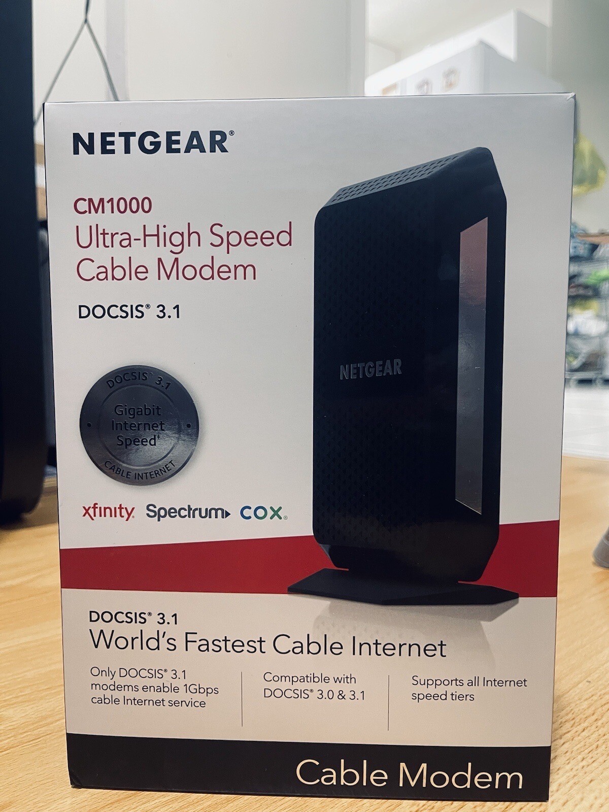 NETGEAR CM1000 DOCSIS 1000Mbps Cable Modem (CM1000-1AZNAS)