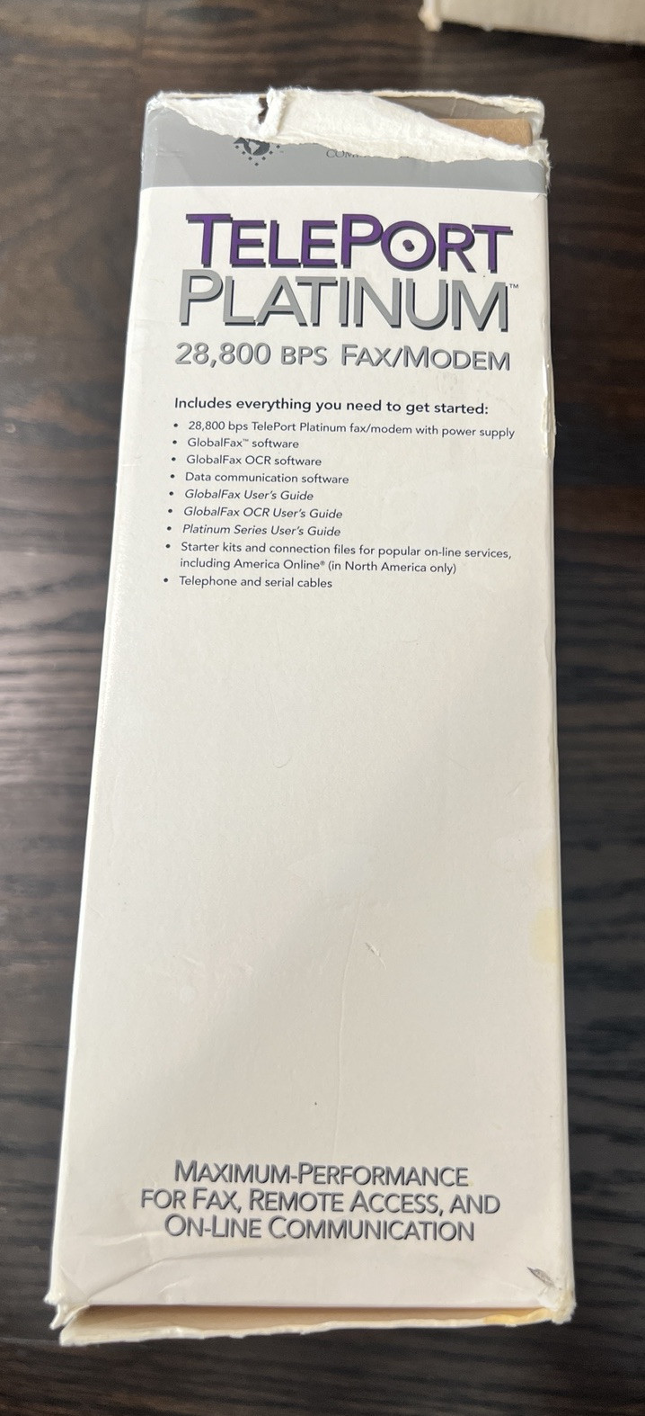 Global Village TELEPORT PLATINUM 28,800 BPS Fax Modem For Macintosh Mac