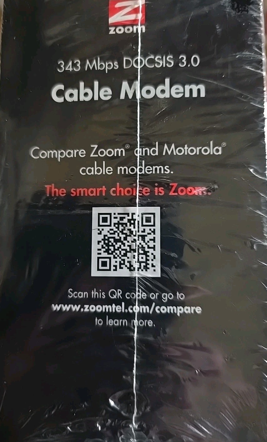 Zoom Cable Modem 343 Mbps DOCSIS 3.0 (SHR)