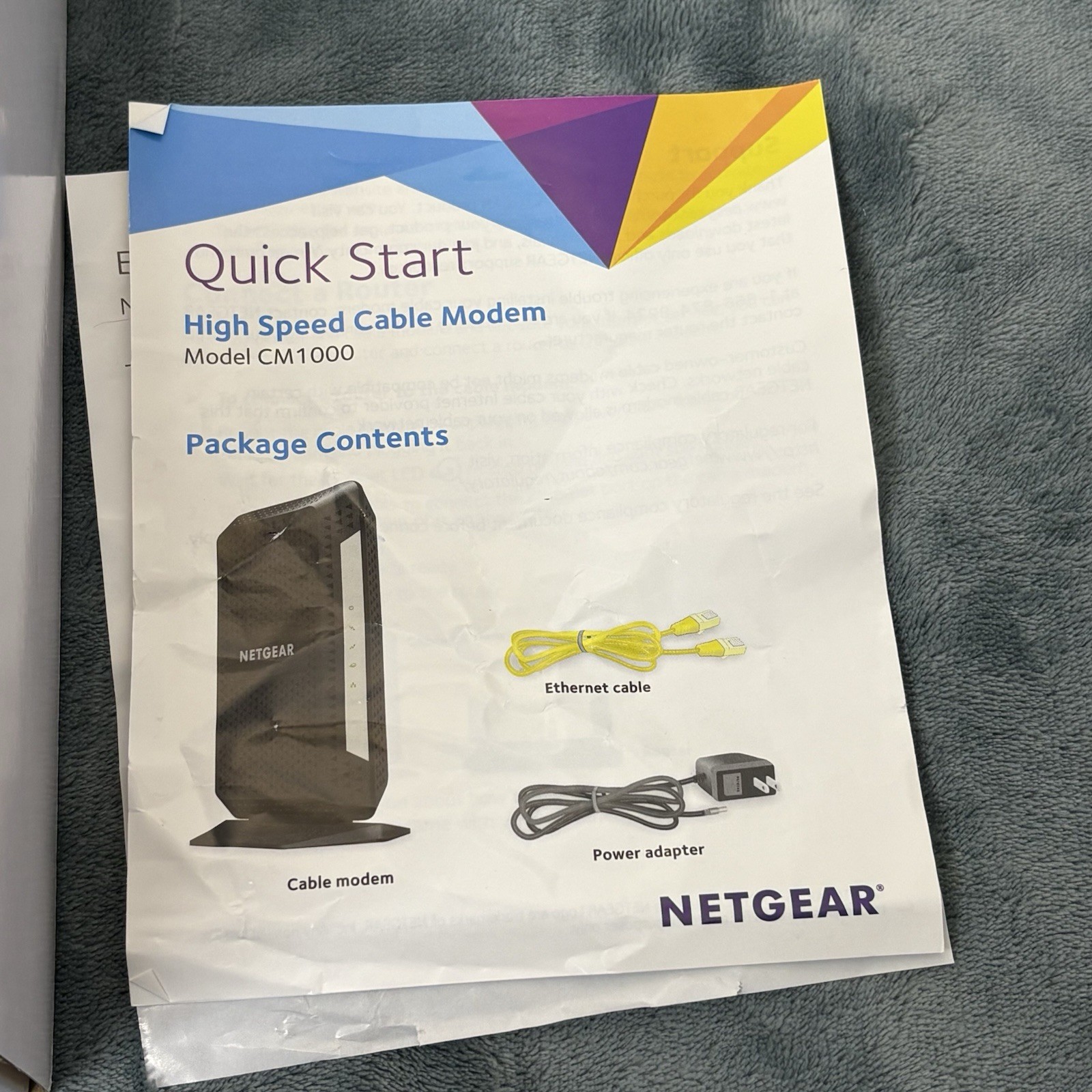 NETGEAR CM1000 High-Speed Cable Modem (Upto 6 Gbps)