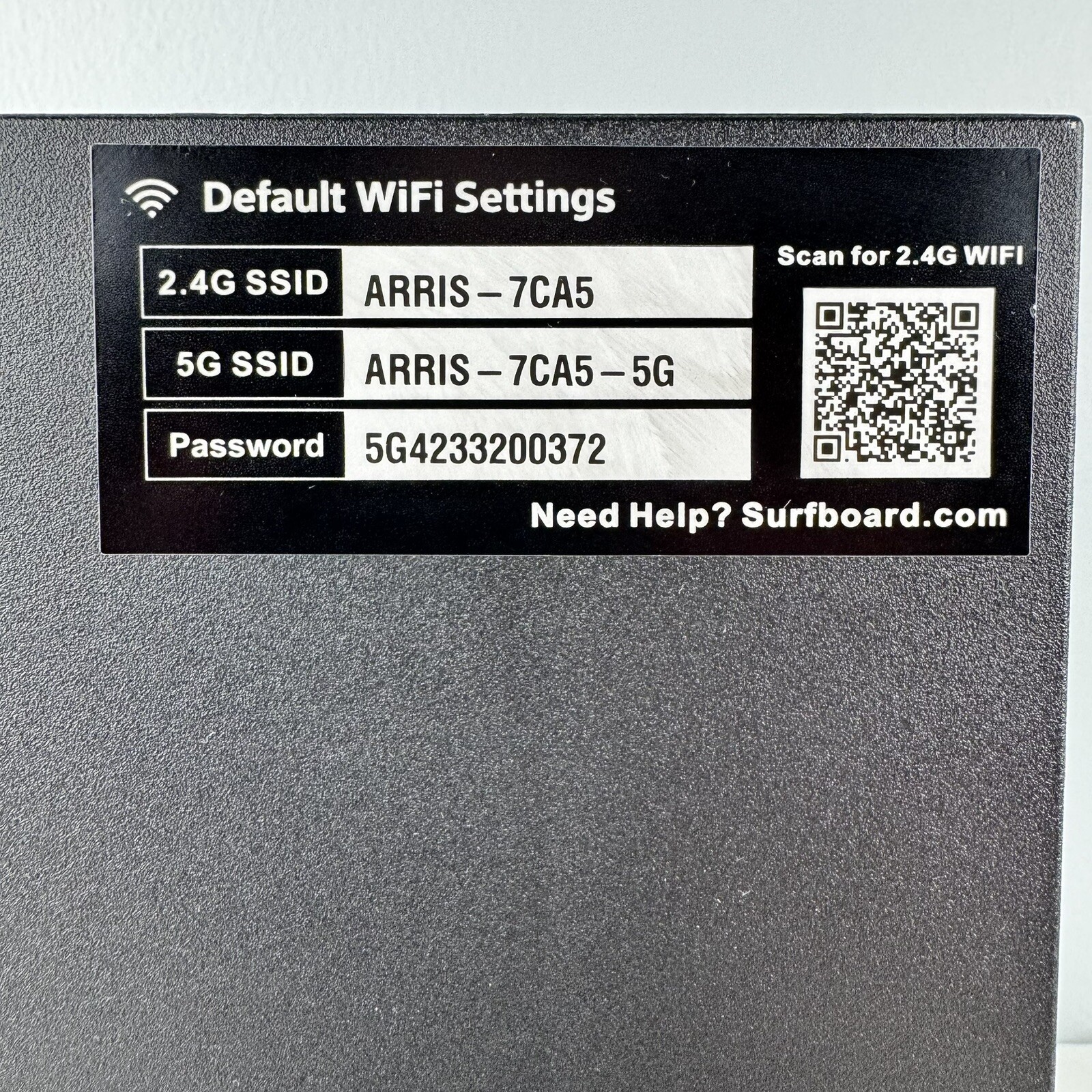 Arris ‎SBG7600AC2 Cable Modem Plus Internet Home Wifi Router Networking Black