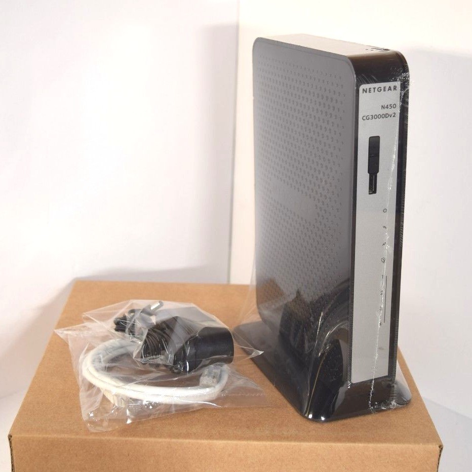 SEALED Netgear CG3000Dv2 N450 Docsis 3.0 Cable Modem Wireless Router Comcast Cox