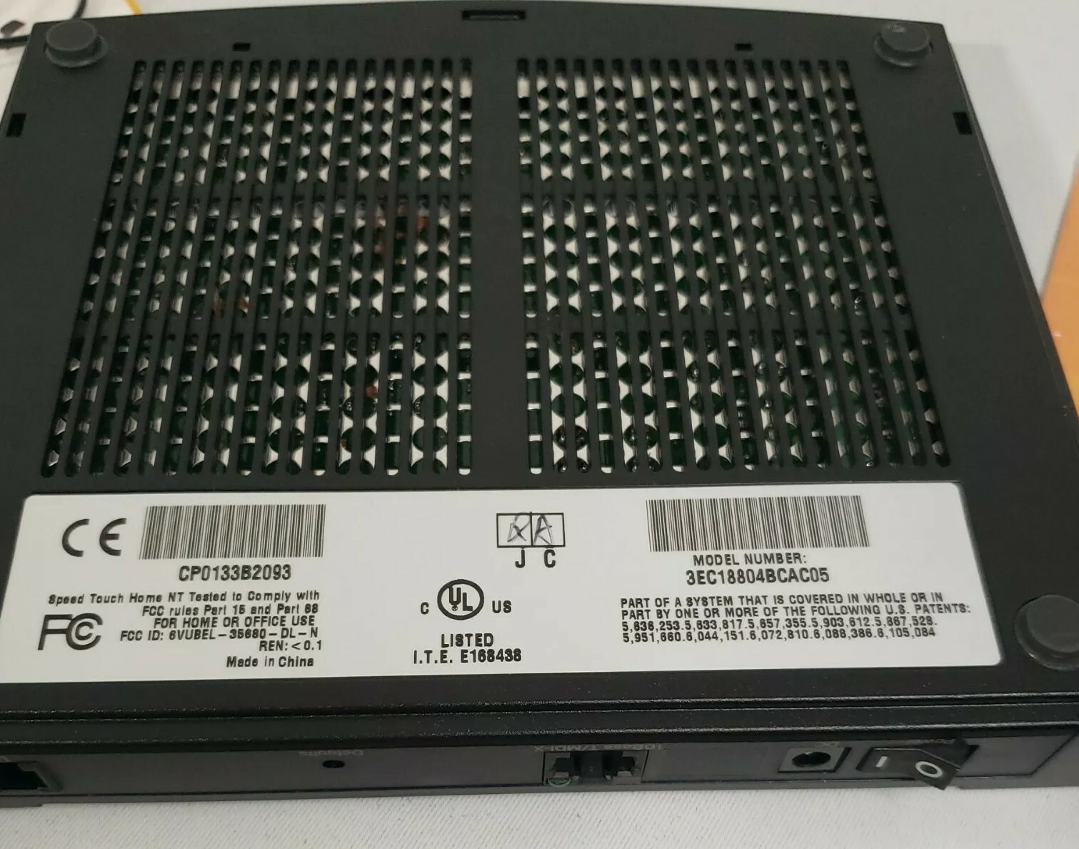 Speed Touch DSL Modem MODEL 3EC18804BCAC05 Alcatel. Preowned