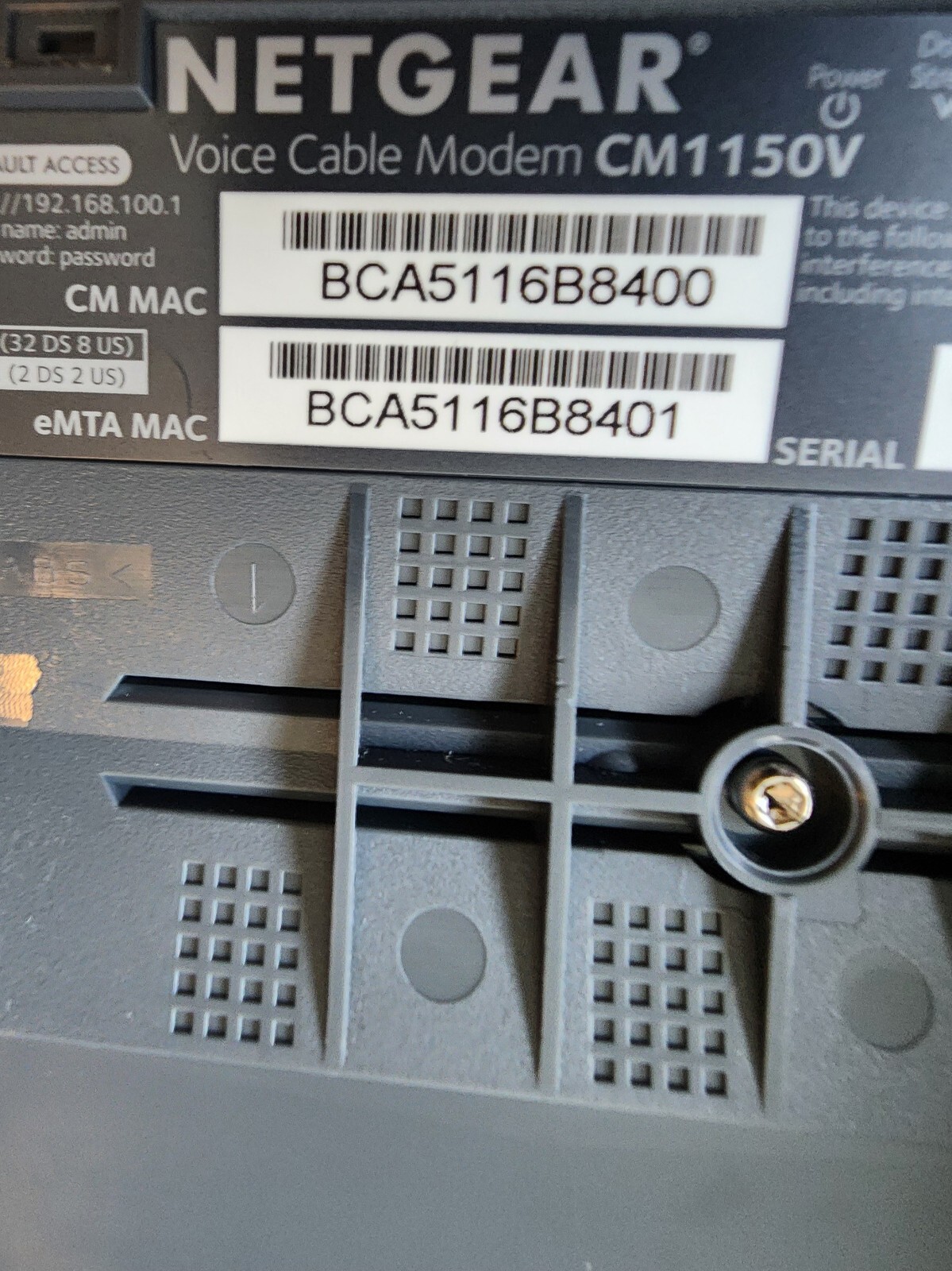 NETGEAR CM1150V Nighthawk High Speed Cable Modem for XFINITY Voice (Tested/Good)