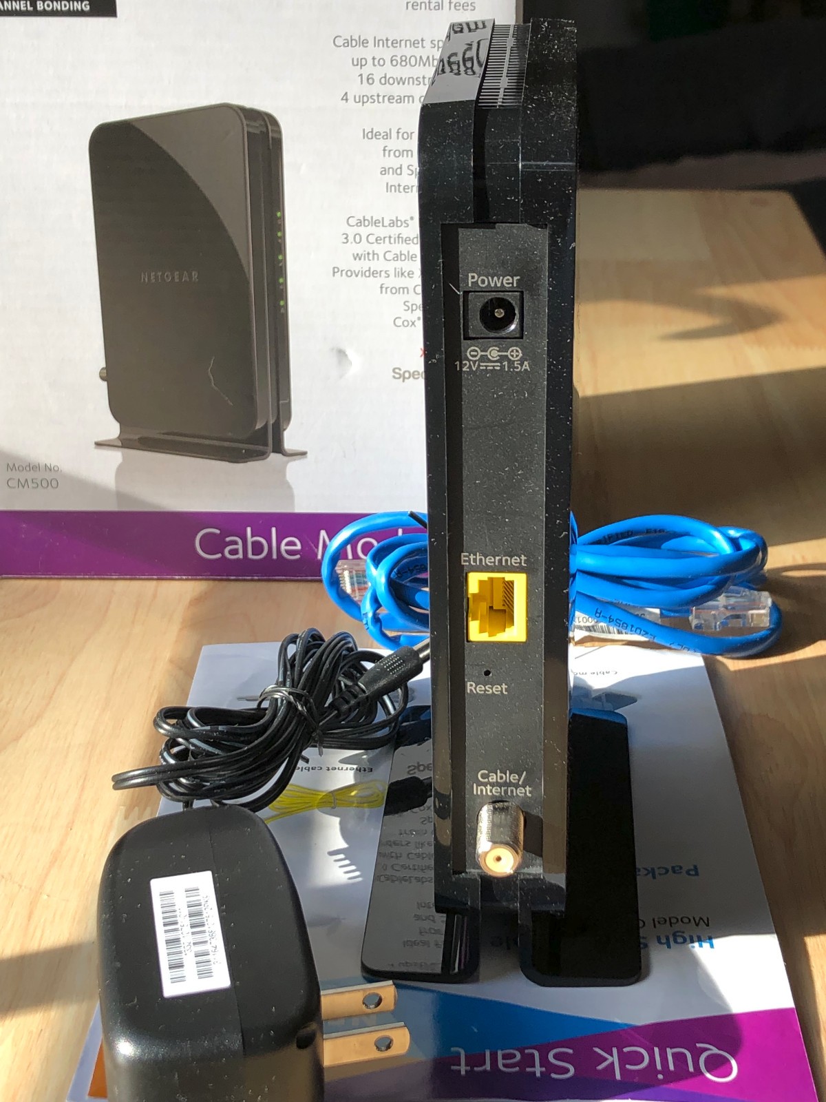 NETGEAR Cm500-1aznas 16×4 DOCSIS 3.0 Cable Modem Max Download Speeds of 686mbps