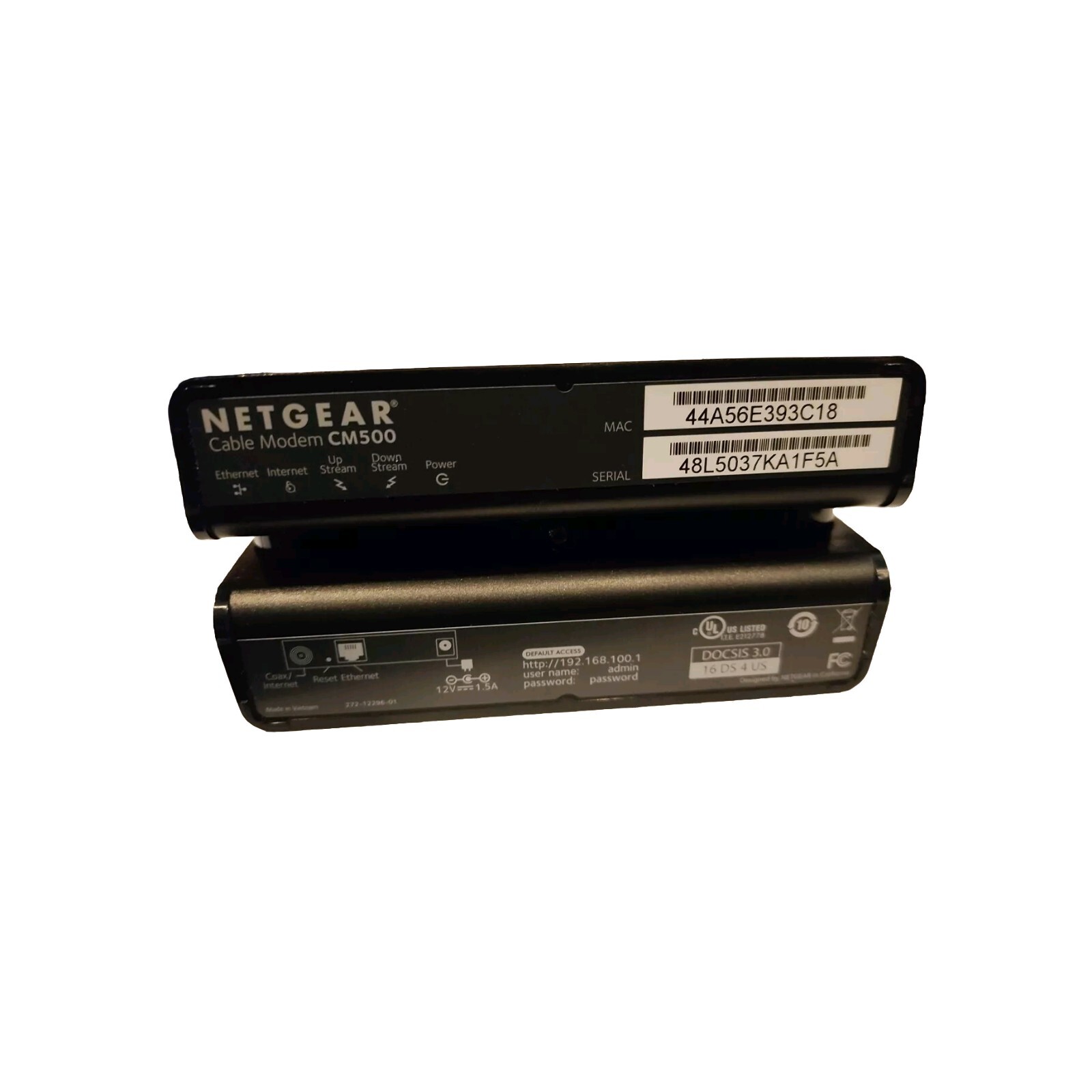 NETGEAR CM500 – Cable modem with Docsis 3.0