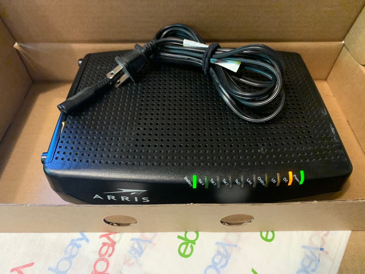 🔥 ARRIS Touchstone TM804 G/CT, P/N:TM04DHD804 Telephony Cable Modem D3.0