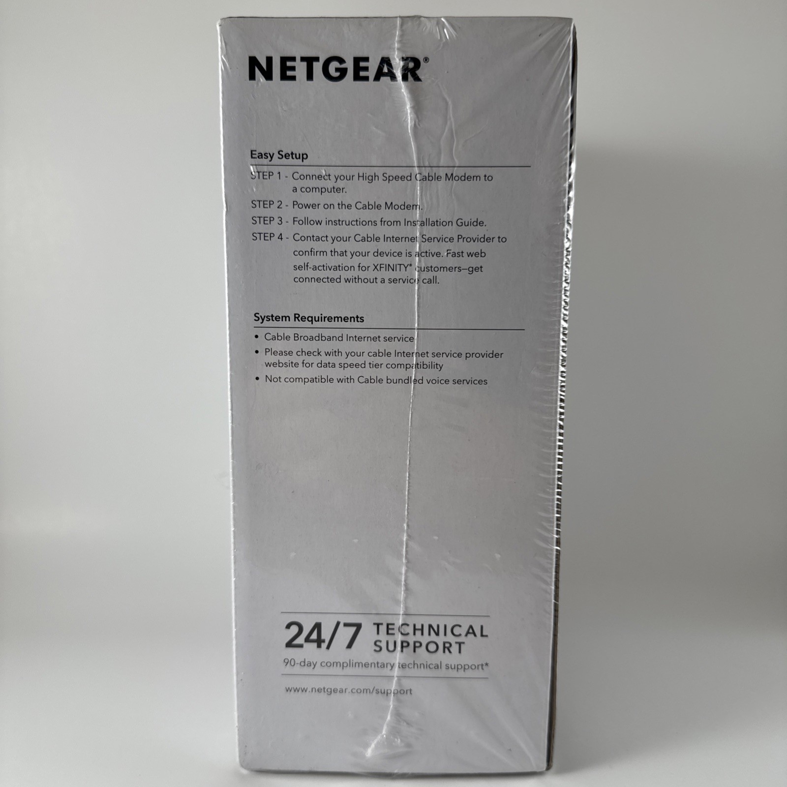 NETGear CM500 DOCSIS 3.0 Cable Modem Cert. for XFINITY by Comcast Cox Spectrum +