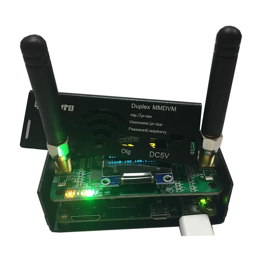 Duplex MMDVM Hotspot Station WiFi Digital Voice Modem P25 DMR w/Antenna+8G Card
