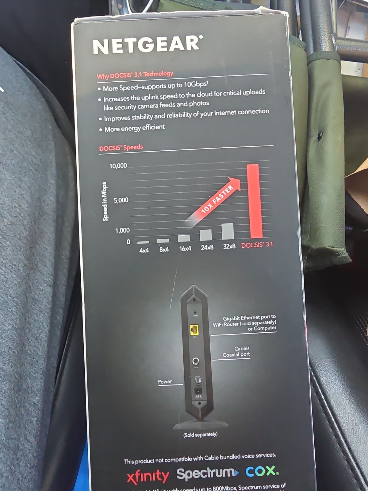 Netgear CM1000 Gigabit Cable Modem Ultra High Speed DOCSIS 3.1 CM1000