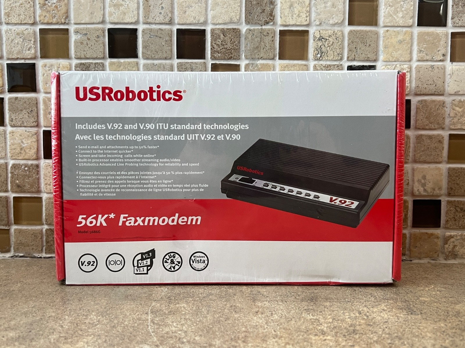 USRobotic 5686G V92 & V90 External Faxmodem