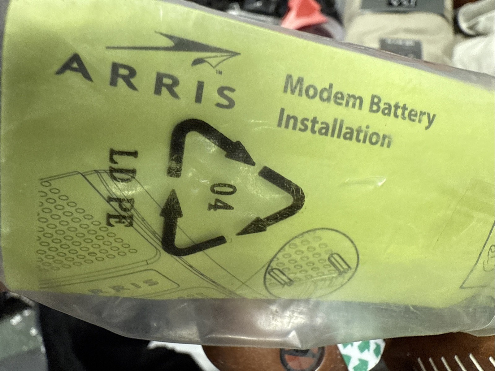 Arris Lithium Ion BPB044S Modem Battery NEW Li-Ion