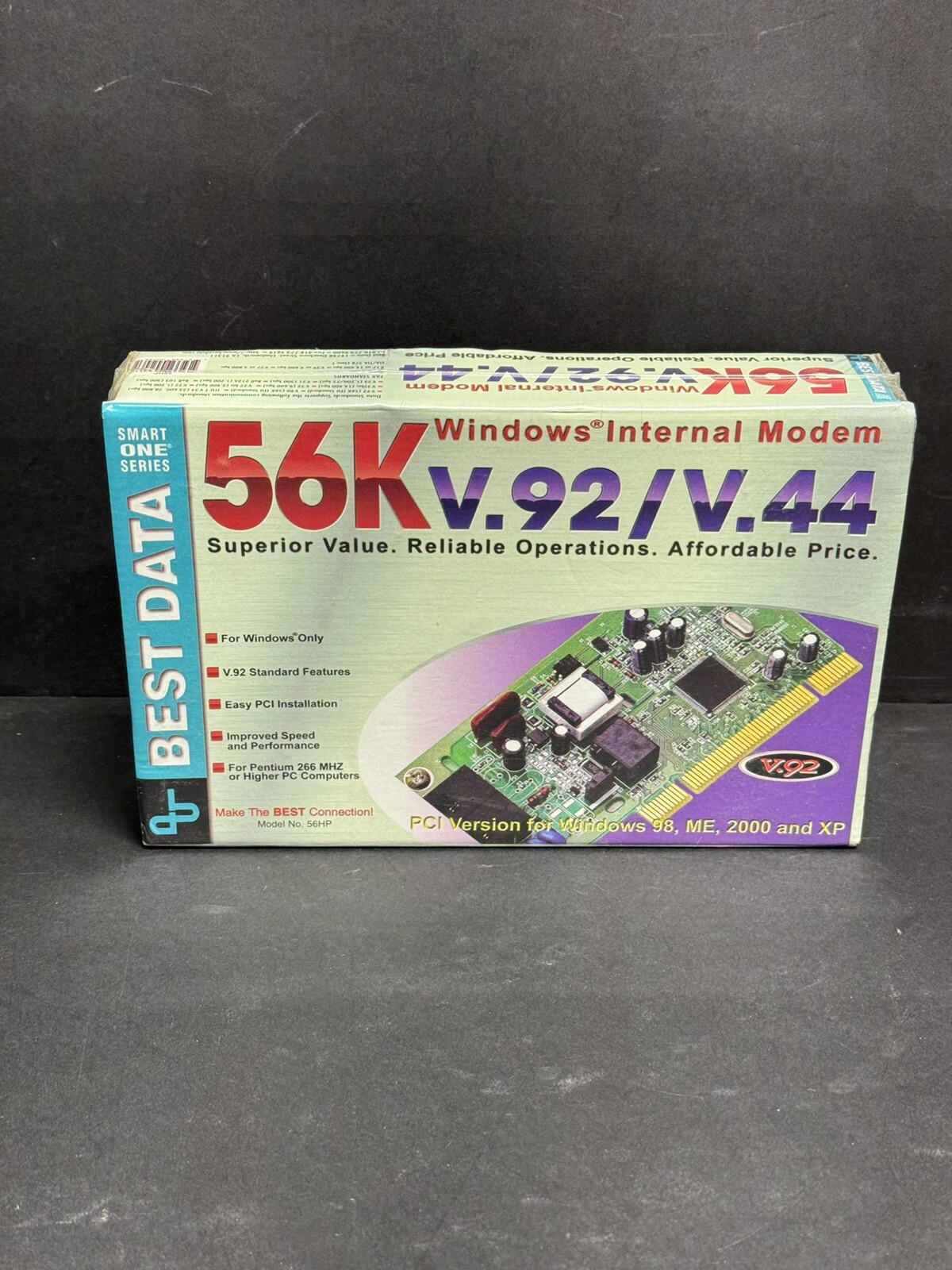Best Data 56K External Modem Smart One V.92/V.44. Sealed, New.