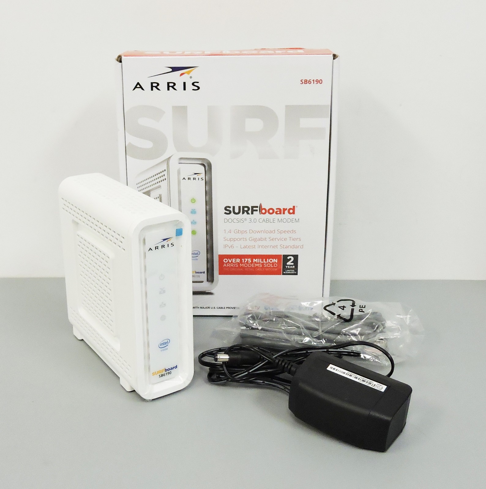 ARRIS SURFboard SB6190 DOCSIS 3.0 32 x 8 Gigabit Cable Modem