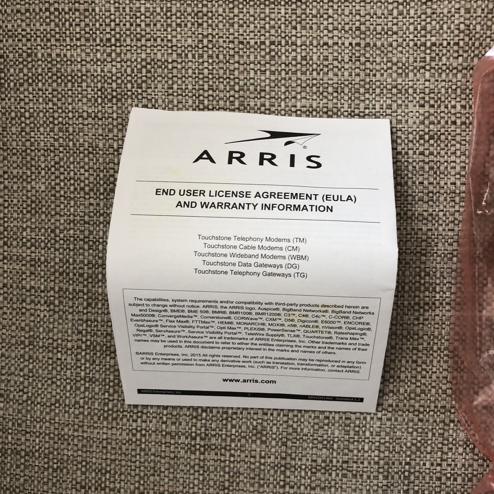 Arris CM820A DOCSIS 3.0 Cable Modem (Comcast Version) New