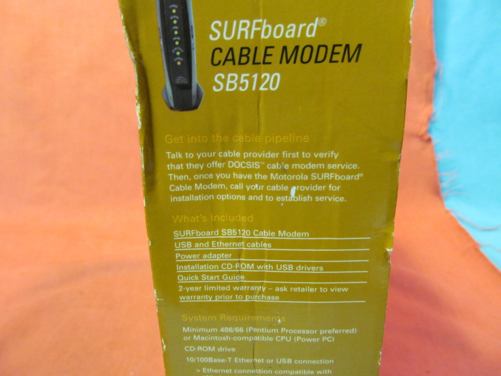 NEW SEALED MOTOROLA SURFBOARD CABLE MODEM SB5120