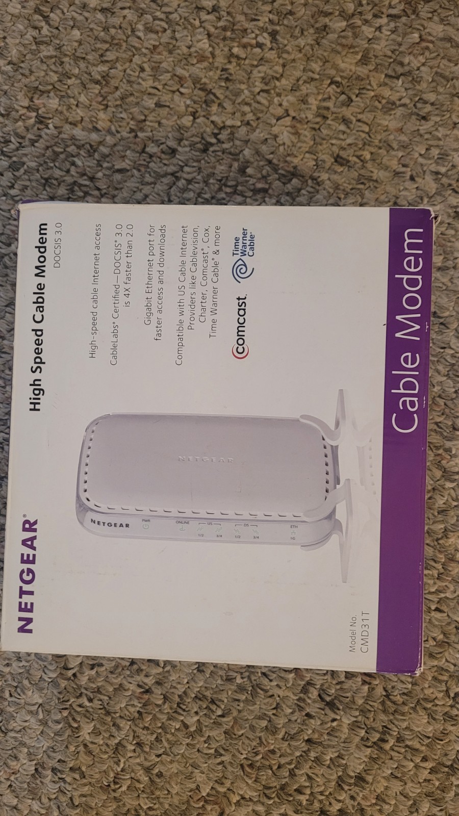 netgear high speed cable modem docsis 3.0