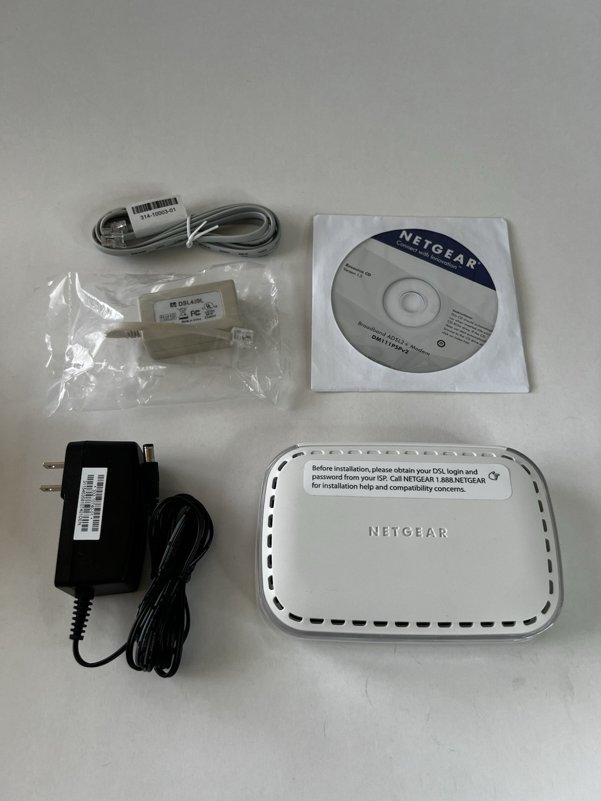 Netgear Broadband ADSL2+ Modem DM111PSP V2