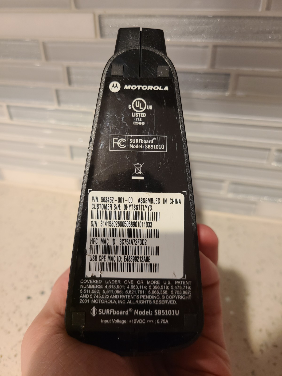 Motorola SURFboard SB5101U (567005-001-00)