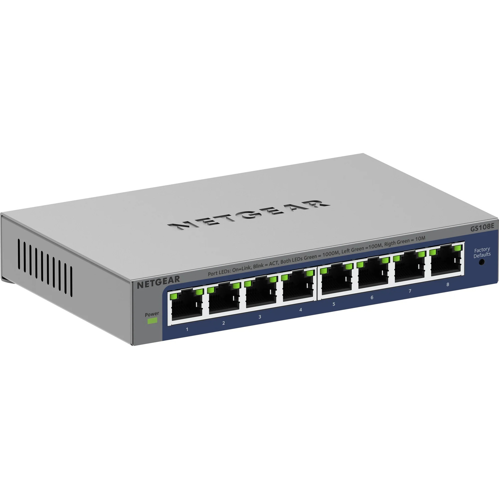 Netgear 8-Port Gigabit Plus Switch (GS108E-400EUS)