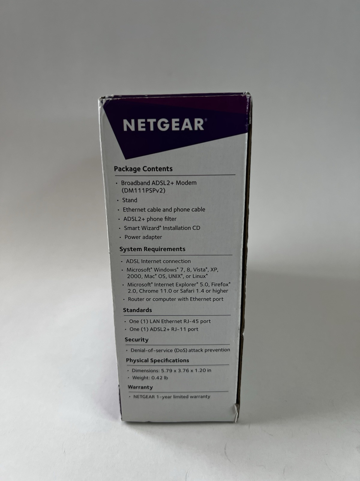 Netgear Broadband ADSL2+ Modem DM111PSP V2
