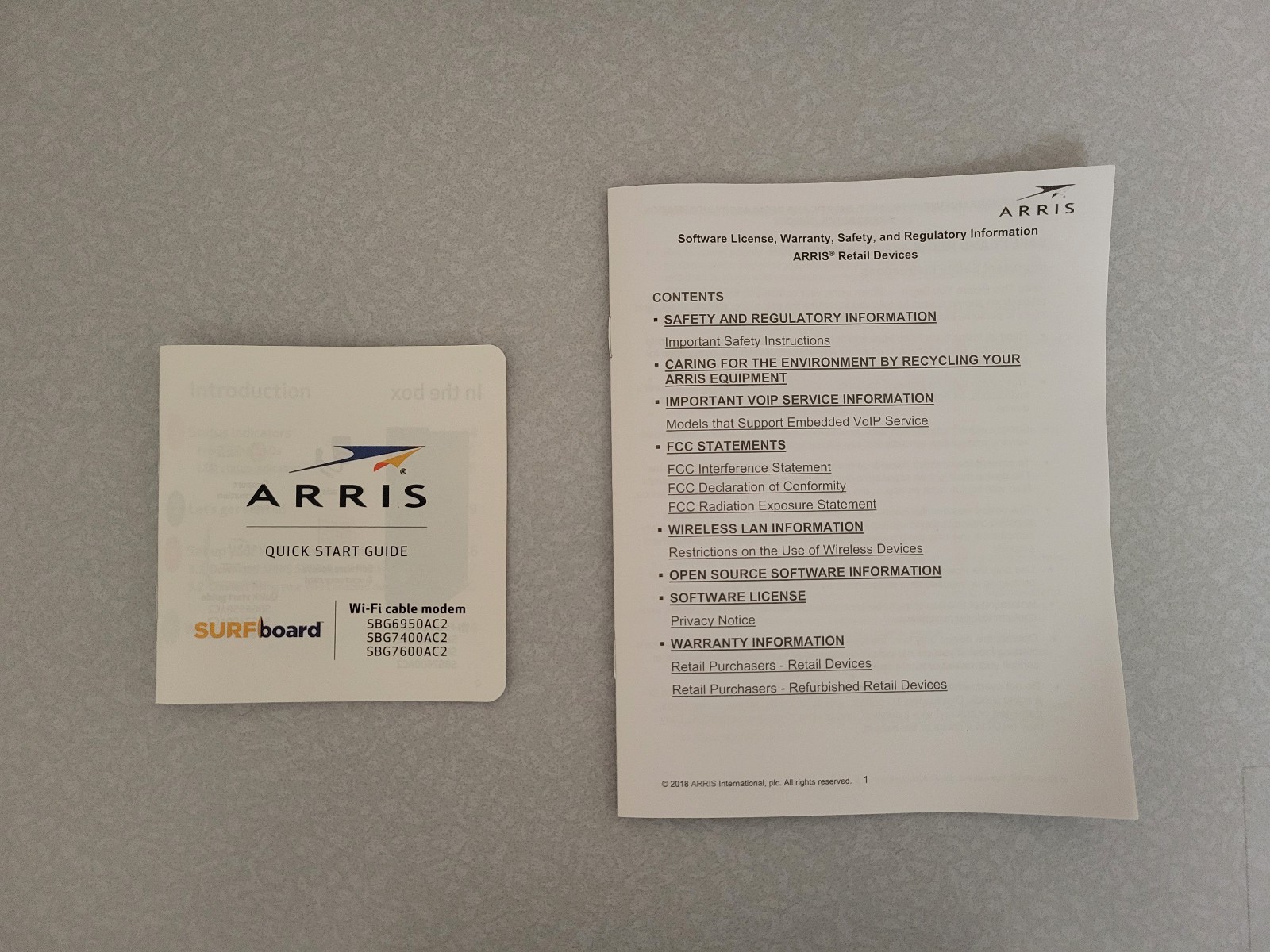 ARRIS SBG7600AC2 Surfboard Cable Modem & WiFi Router – DOCSIS 3.0 & AC2350