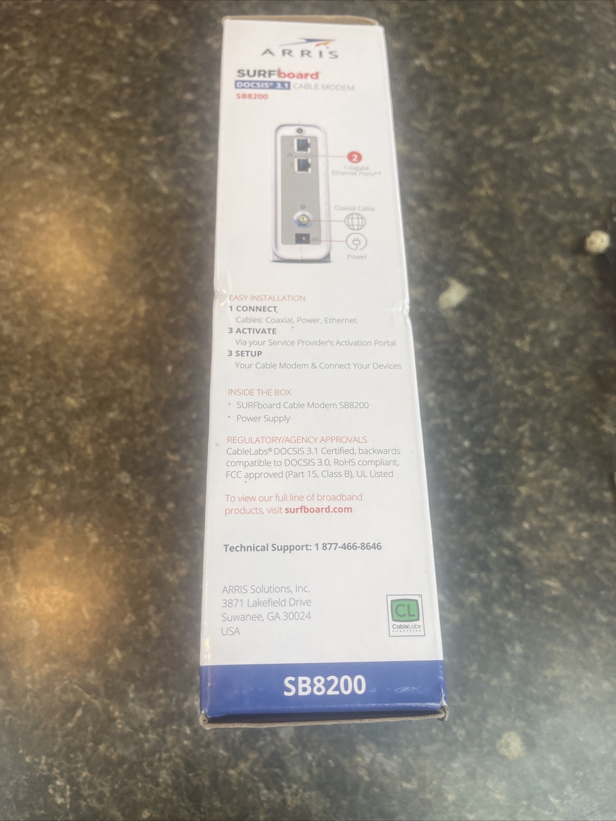 ARRIS SB8200 Surfboard DOCSIS 3.1 Cable Modem – NEW Open Box By ARRIS