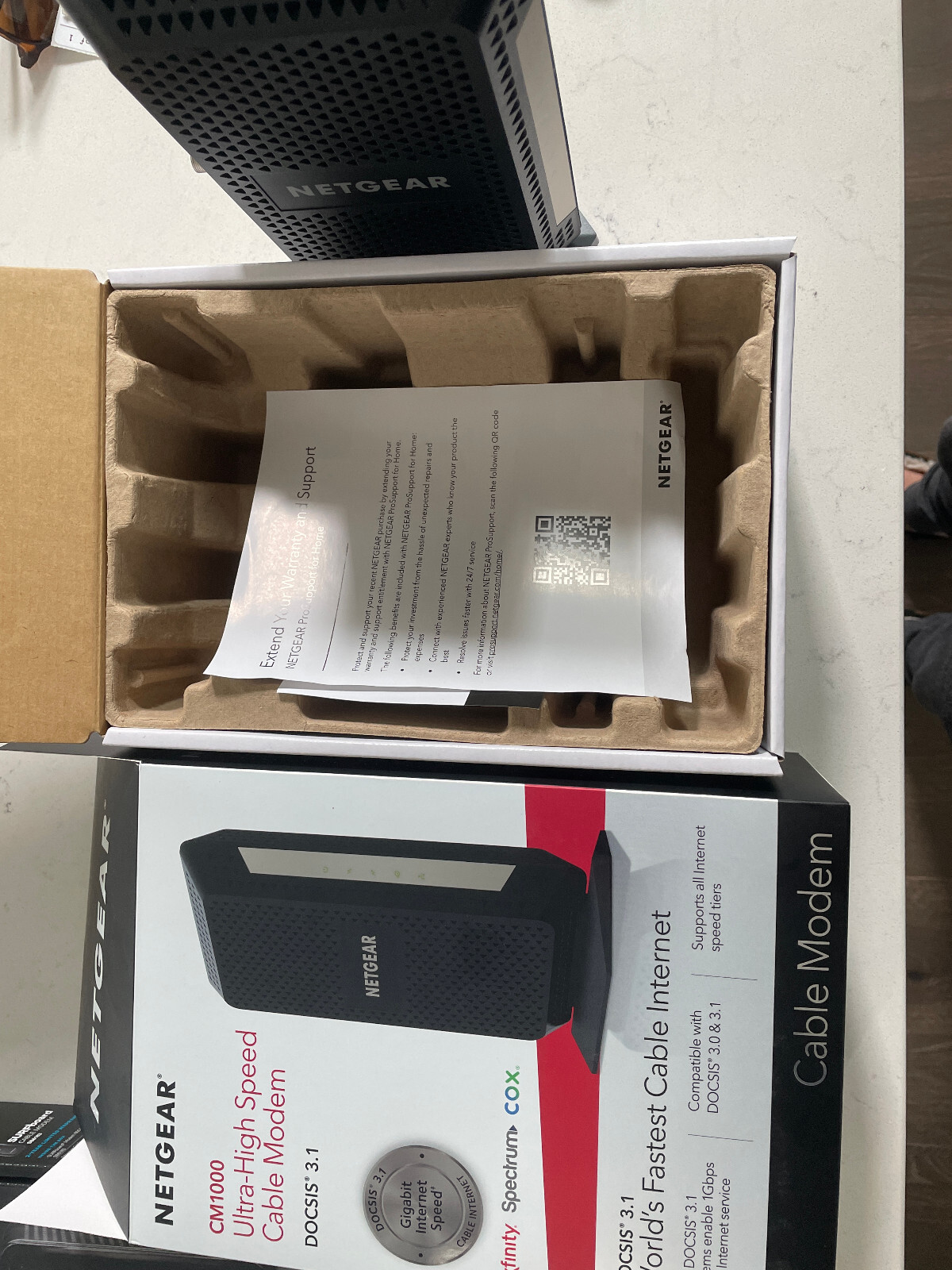 NETGEAR CM1000 DOCSIS 1000Mbps Cable Modem (CM1000-1AZNAS)