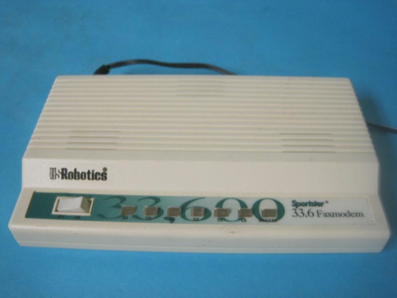 US ROBOTICS 33.6 FAXMODEM SPORTSTER USED FCC 4X2USA-33236-M5-E W/ POWER SUPPLY