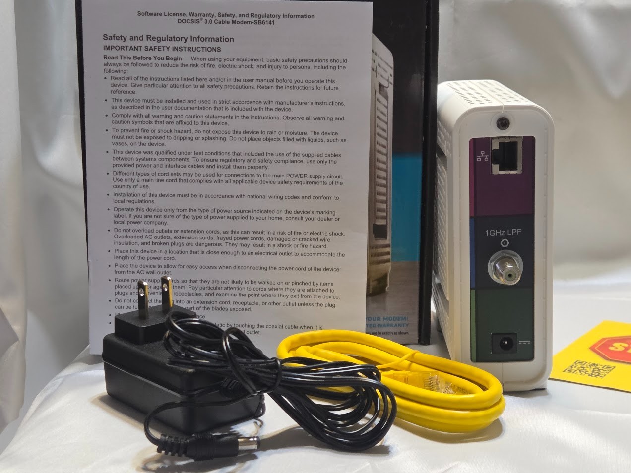 ARRIS SURFboard SB6141 Docsis 3.0 Cable Modem New Open Box