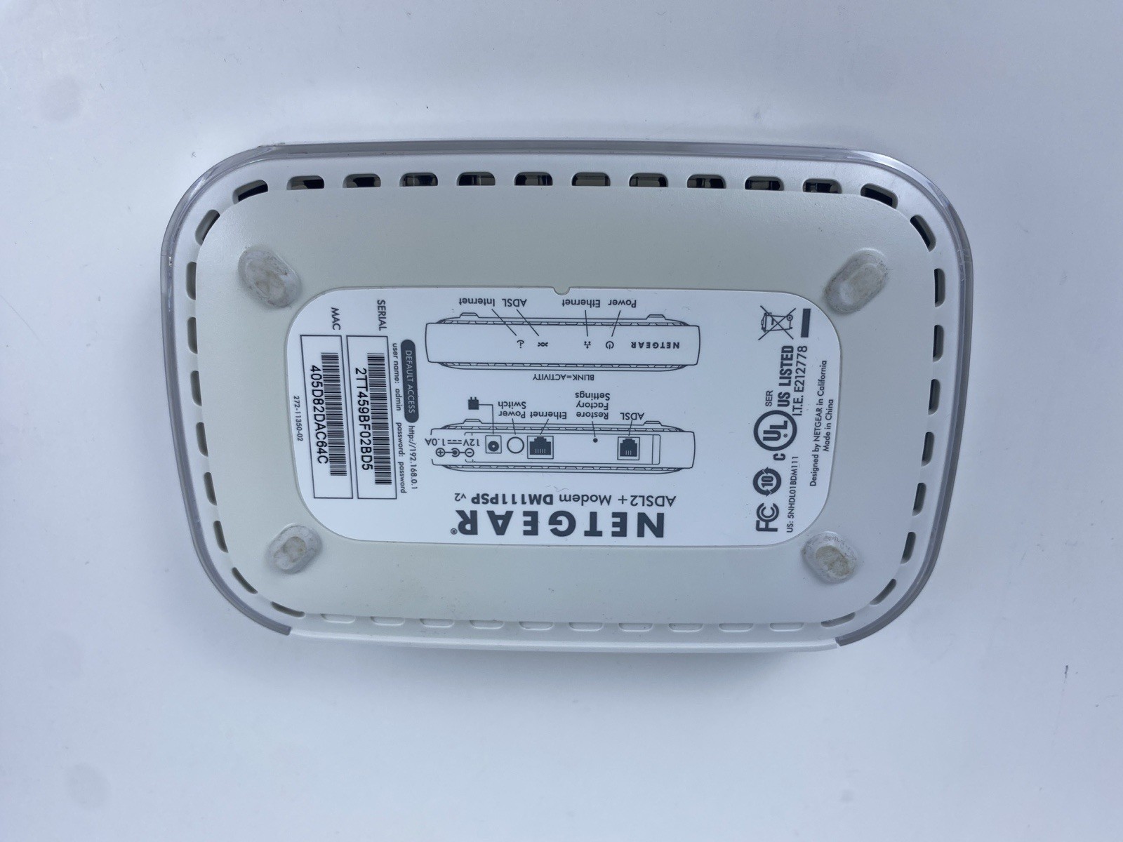 NETGEAR Broadband ADSL2+ Modem DM111PSP DSL Modem