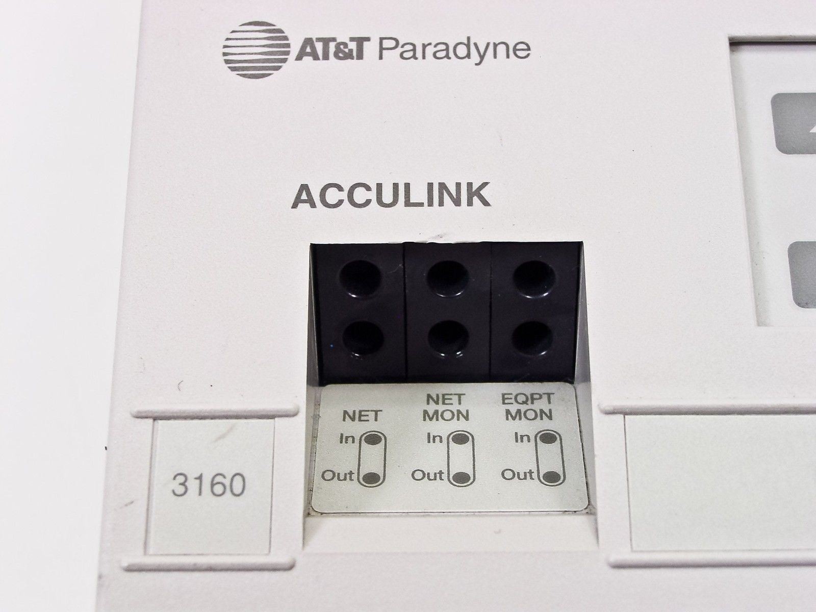 AT&T Paradyne 3160-A2-210 Acculink 2156-SA2 T1 DSU/CSU 2-Port Modem Rev B1