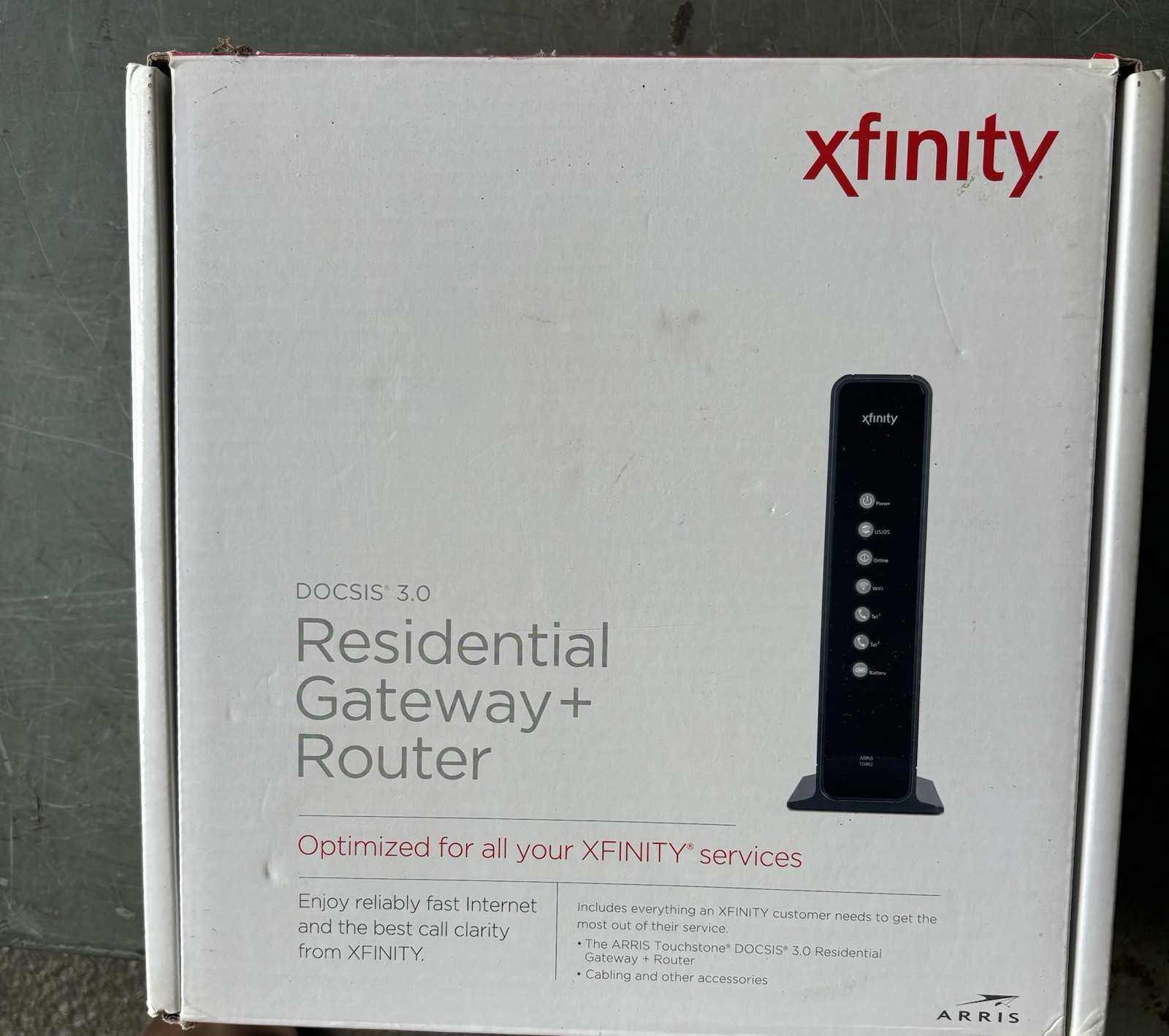 Xfinity Residential Gateway Router ARRIS Touchstone DOCSIS 3.0 TG862G/CT