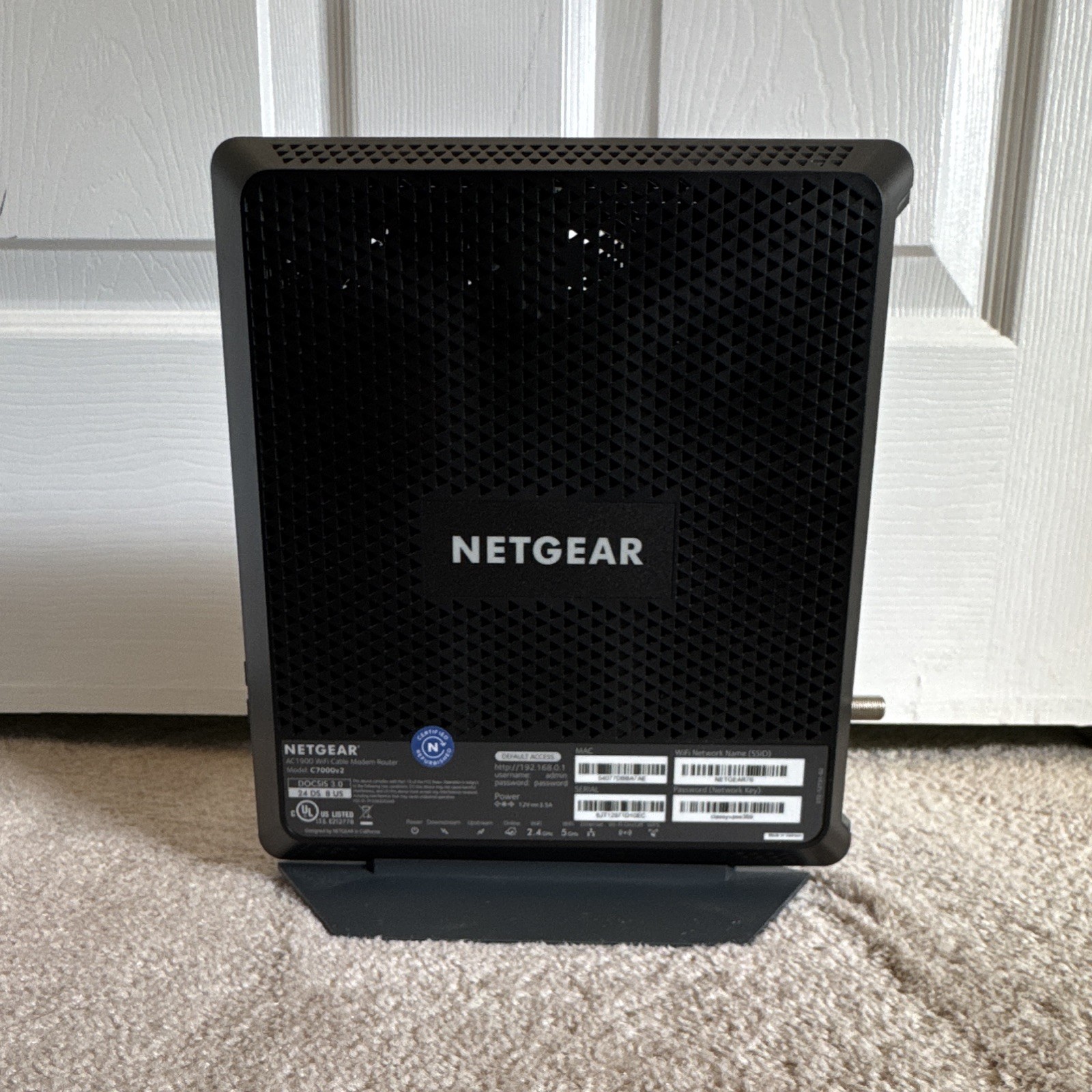 NETGEAR C7000v2 AC1900 DOCSIS 3.0 Cable Modem Router XFINITY 1.9Gbps