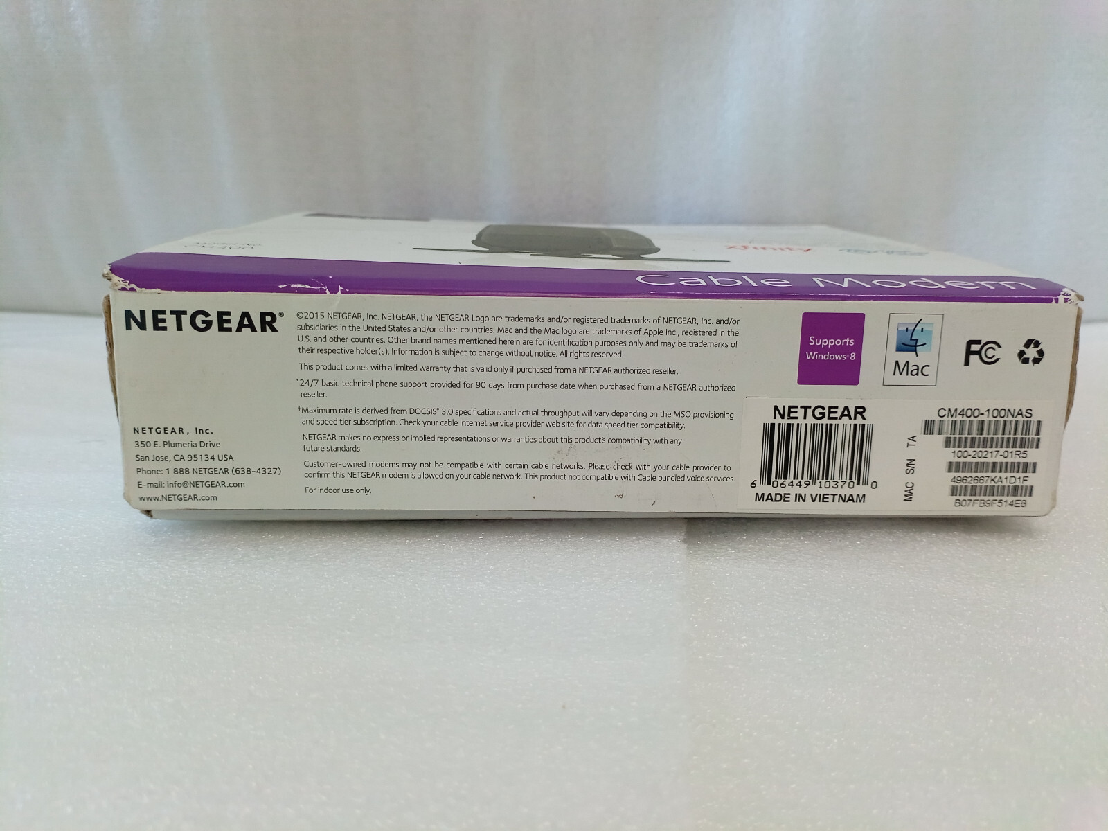 Netgear CM400 High Speed Cable Modem DOCSIS 3.0