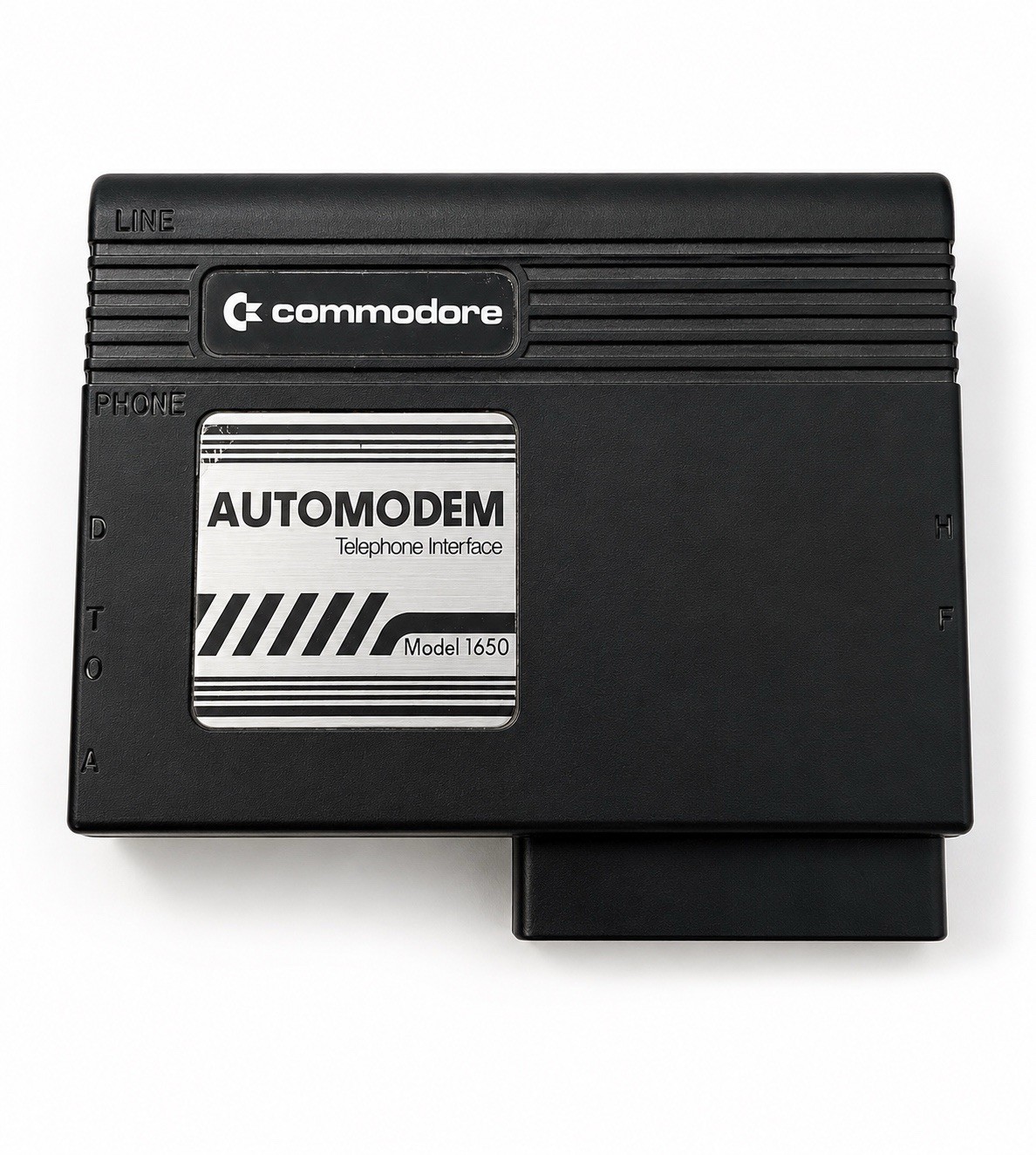 Commodore Automodem 1650 Dial-Up Telephone Interface Modem 300bps RJ-11 Black