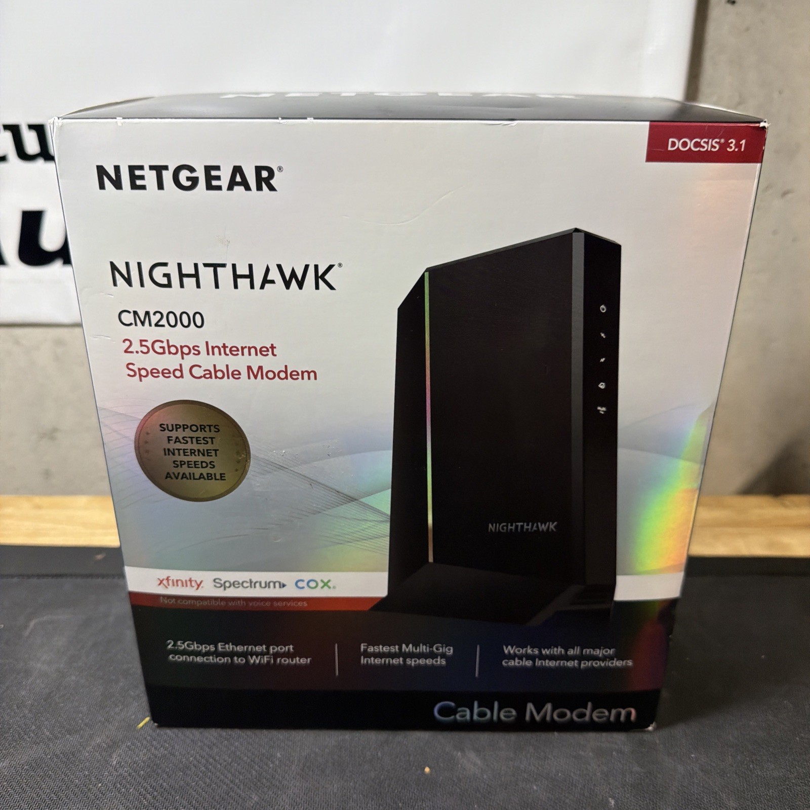 NETGEAR Nighthawk CM2000 DOCSIS 3.1 Multi-Gig 2.5Gbps Cable Modem USA SHIP!