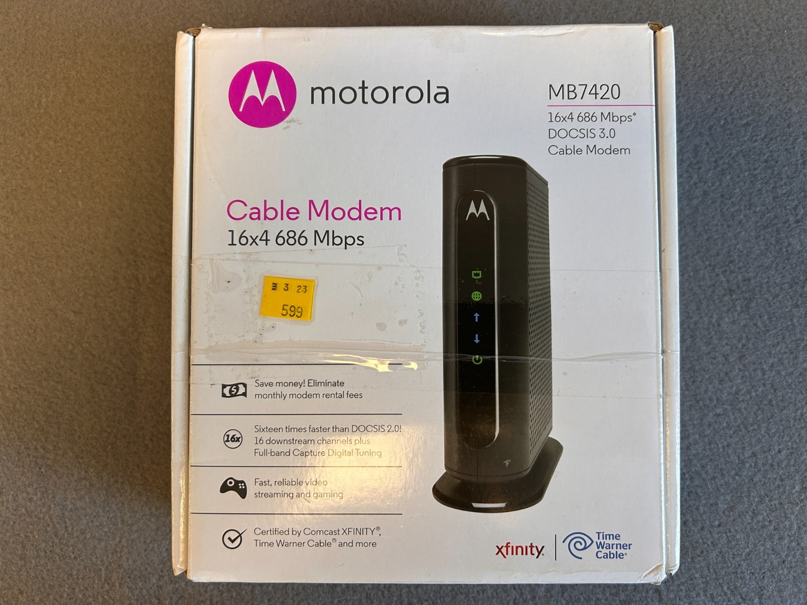 Motorola MB742010 686mbps DOCSIS 3.0 Cable Modem