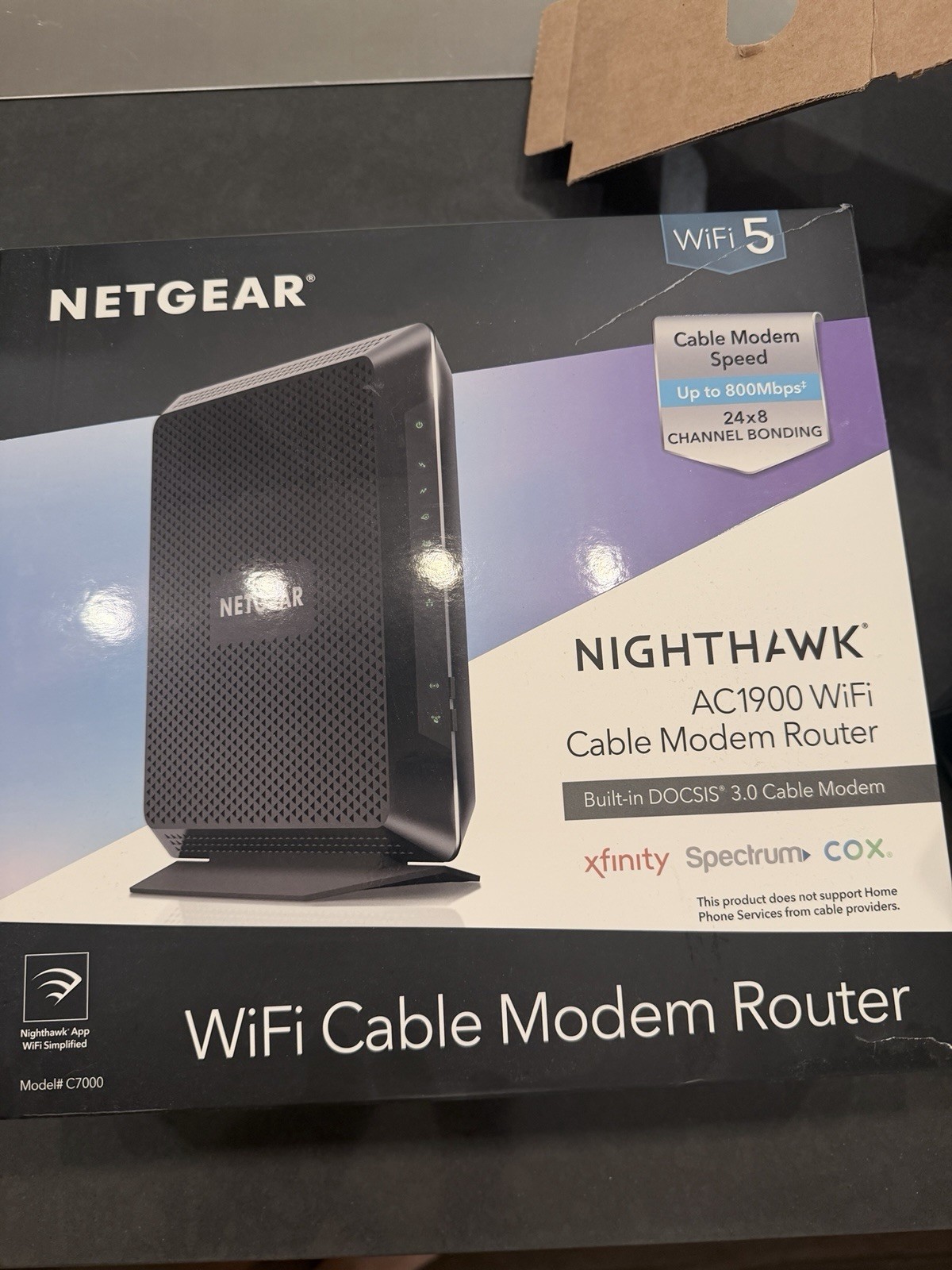 NETGEAR Nighthawk AC1900 C7000 WiFi Cable Modem Router
