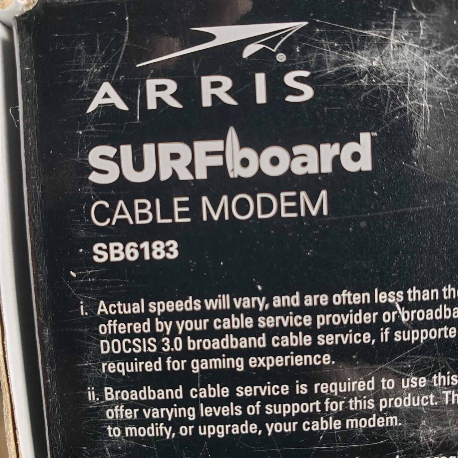 ARRIS SurfBoard SB6183 686 Mbps Cable Modem – White – Brand New