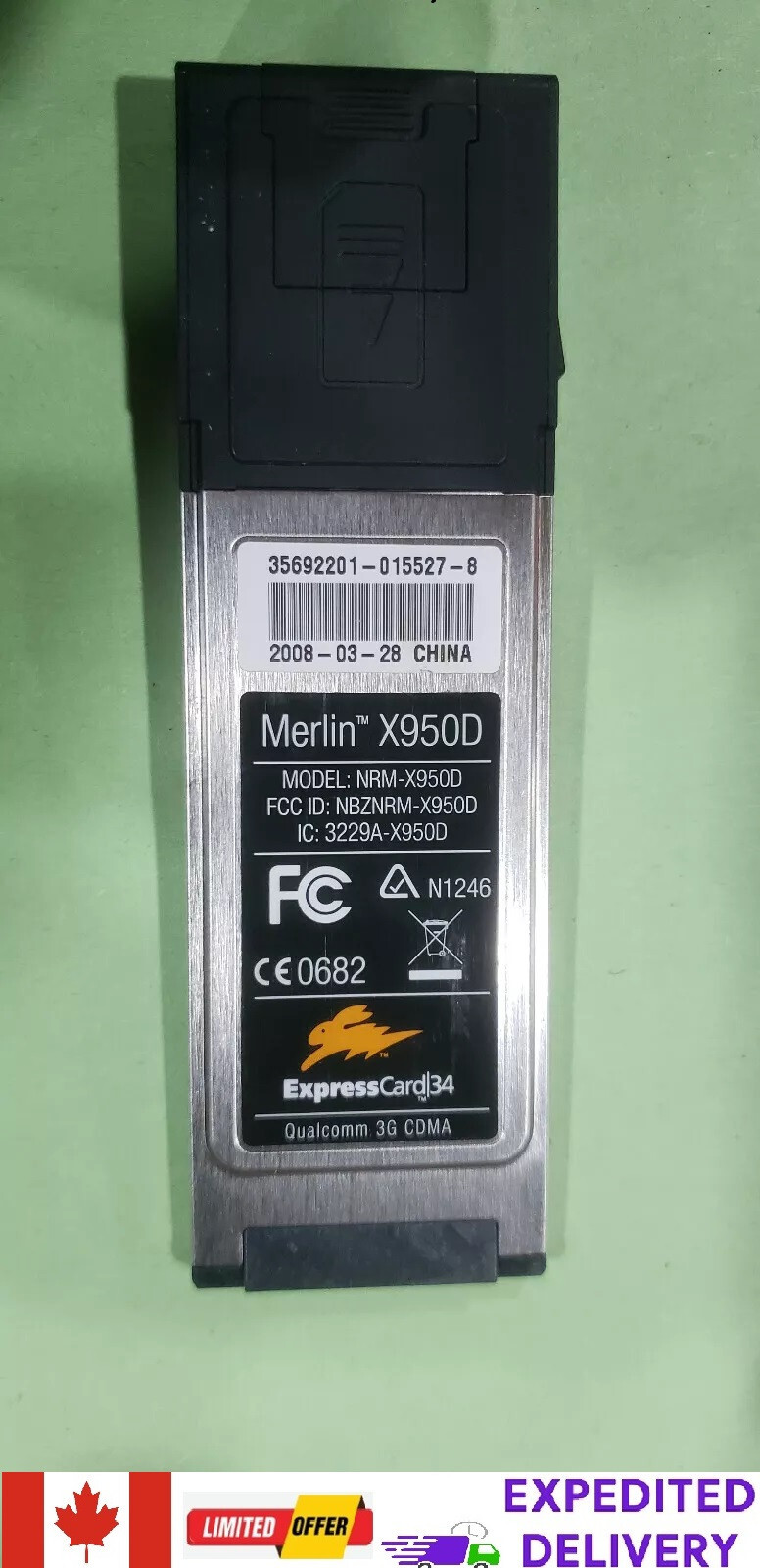 Novatel Merlin Wireless cellular 3G Hotspot Modem – X950D