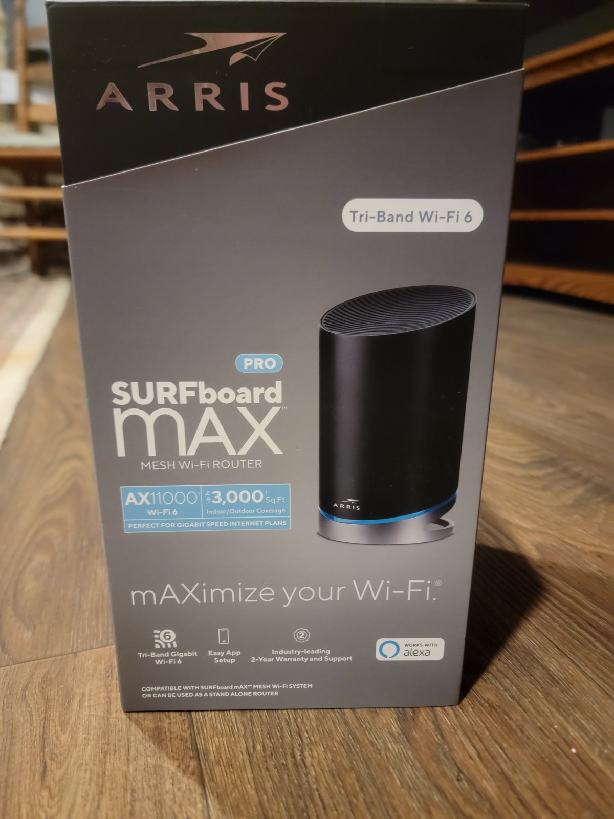 ARRIS SURFboard mAX Pro W31 Tri-Band Mesh Ready Wi-Fi 6 Router – USED