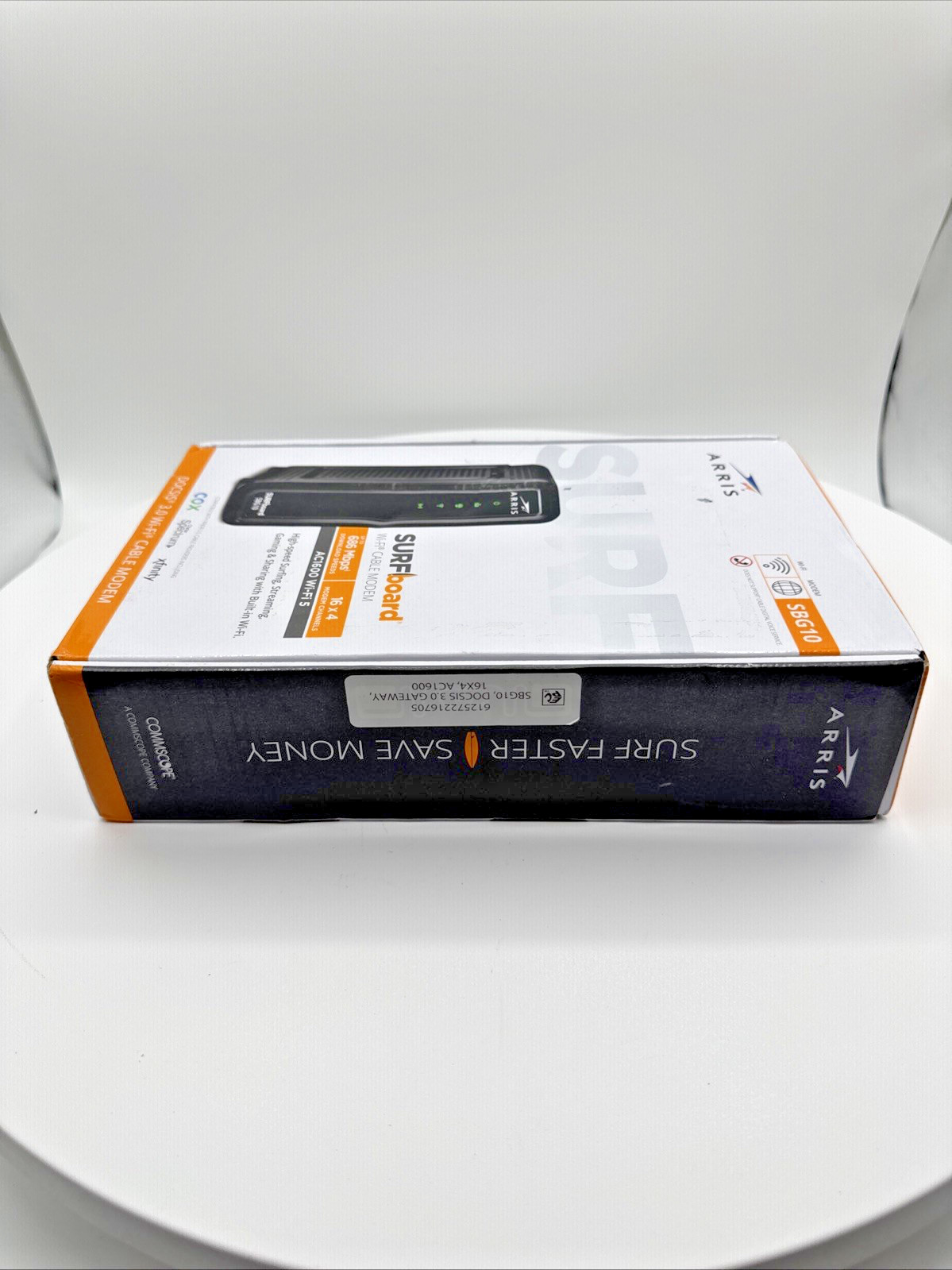ARRIS SBG10 SURFboard DOCSIS 3.0 AC1600 WiFi Modem Router Xfinity Cox