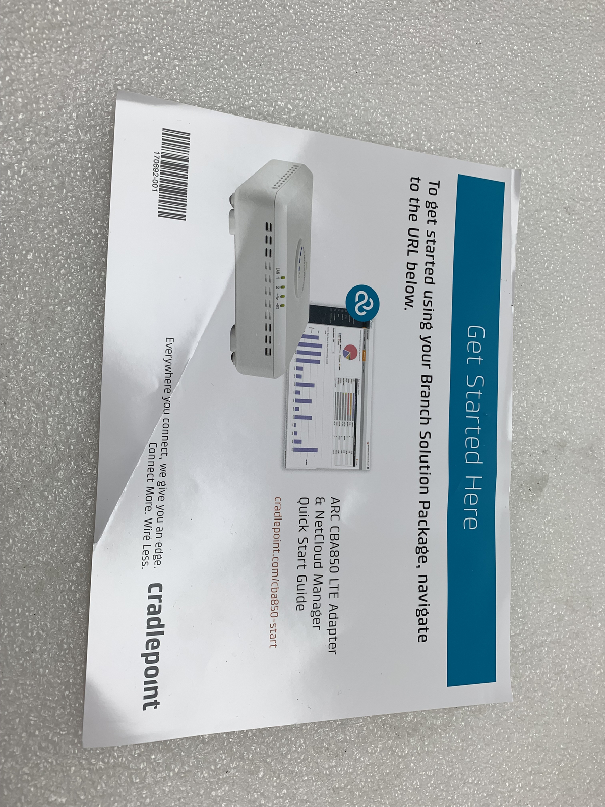 Cradlepoint Modem Model: CBA850 1200 MBPS No SIM Card Included